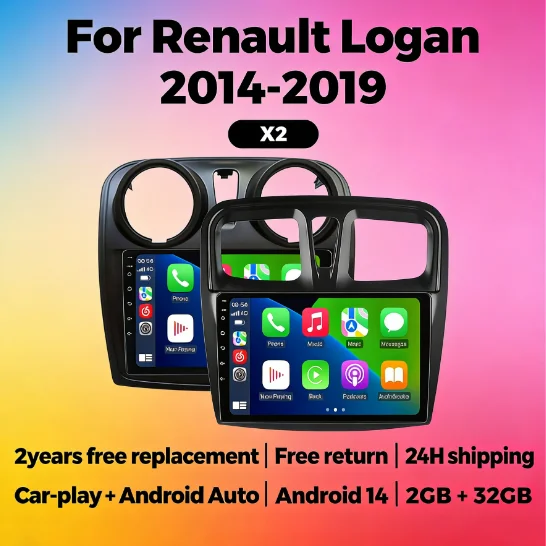 For Renault Logan 2014-2019 Wireless CarPlay Android Auto Head Unit 2Din Car Radio Stereo GPS Navi Car multimedia player display
For Renault Logan 2014-2019 Wireless CarPlay Android Auto Head Unit 2Din Car Radio Stereo GPS Navi Car multimedia player display