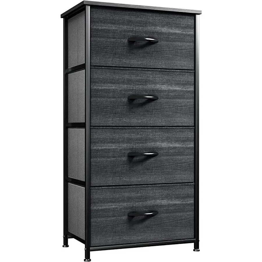 4-Drawer Dresser Organizer Unit for Adult for Bedroom Living Room Charcoal Black
4-Drawer Dresser Organizer Unit for Adult for Bedroom Living Room Charcoal Black