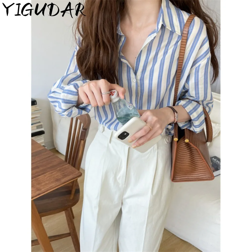fashion stripe shirt Elegant Women Blouses Long Sleeved Oversized Tops for Women Summer Blouse shirts
fashion stripe shirt Elegant Women Blouses Long Sleeved Oversized Tops for Women Summer Blouse shirts