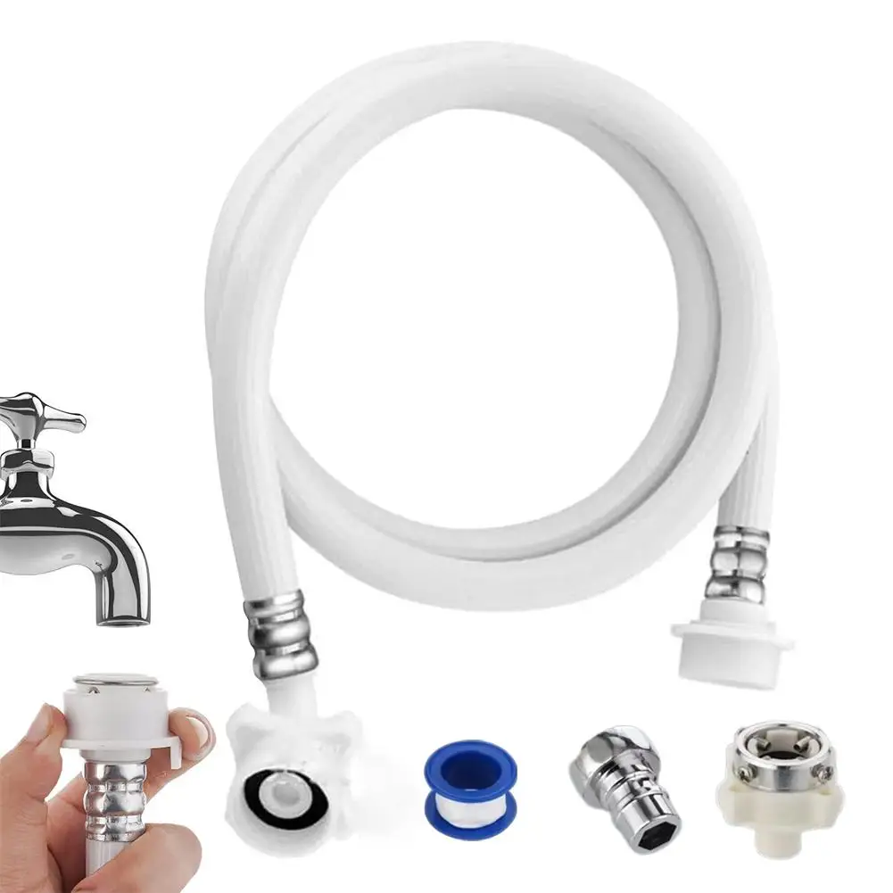 Automatic Washing Machine Water Inlet Hose Lengthened Water Pressure PVC Pipe High Adapter Faucet Universal Extension H0U4
Automatic Washing Machine Water Inlet Hose Lengthened Water Pressure PVC Pipe High Adapter Faucet Universal Extension H0U4