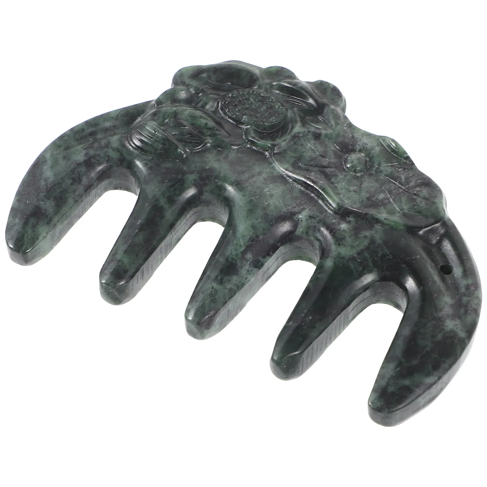 Jade Comb Smooth Surface Scalp Massager Intricate Pattern Hair Massage Tool Portable Scraping Comb Jade Massage Tool
Jade Comb Smooth Surface Scalp Massager Intricate Pattern Hair Massage Tool Portable Scraping Comb Jade Massage Tool