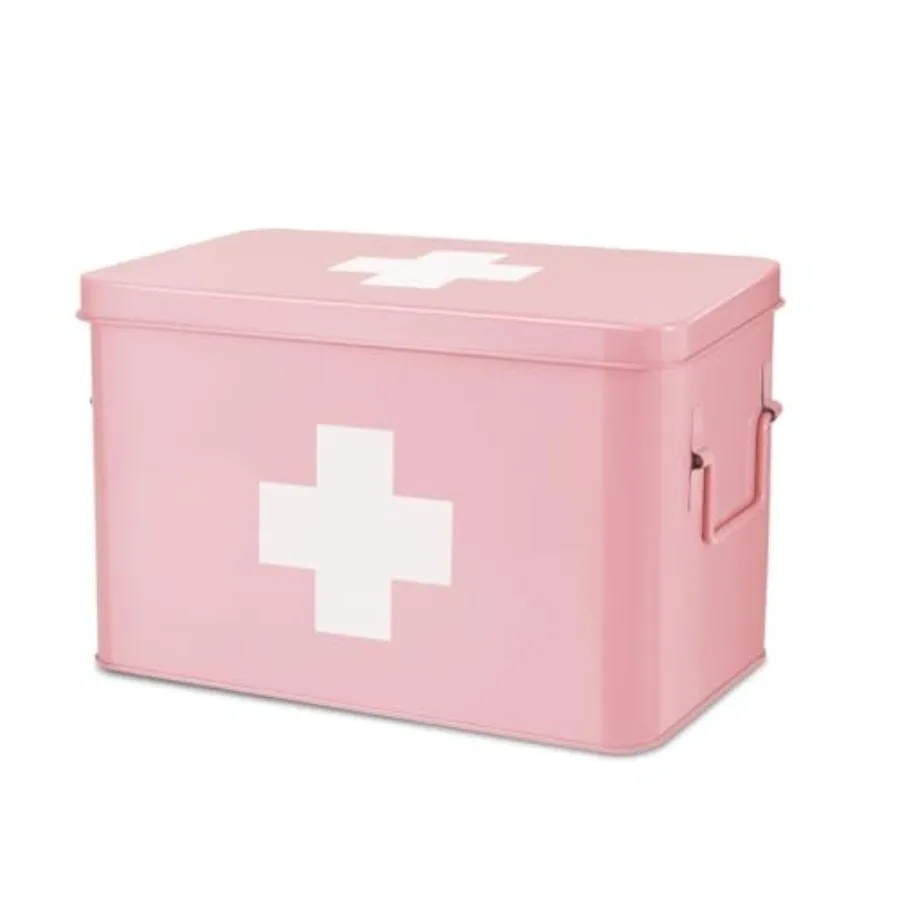 First Aid Box Organizer Empty 13" Vintage First Aid Kit Tin Metal Medical Box First Aid Storage Box Container Bins with Divider
First Aid Box Organizer Empty 13" Vintage First Aid Kit Tin Metal Medical Box First Aid Storage Box Container Bins with Divider