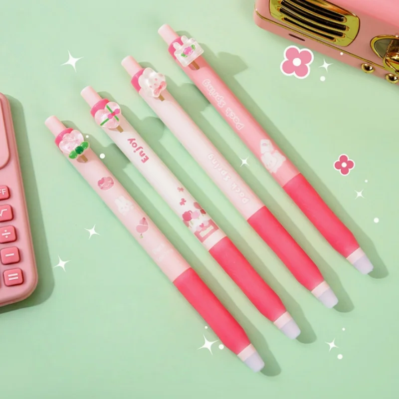 48pcs/lot Kawaii Flower Rabbit Erasable Gel Pen Cute 0.5mm Blue Ink Signature Pens Office School Supplies
48pcs/lot Kawaii Flower Rabbit Erasable Gel Pen Cute 0.5mm Blue Ink Signature Pens Office School Supplies