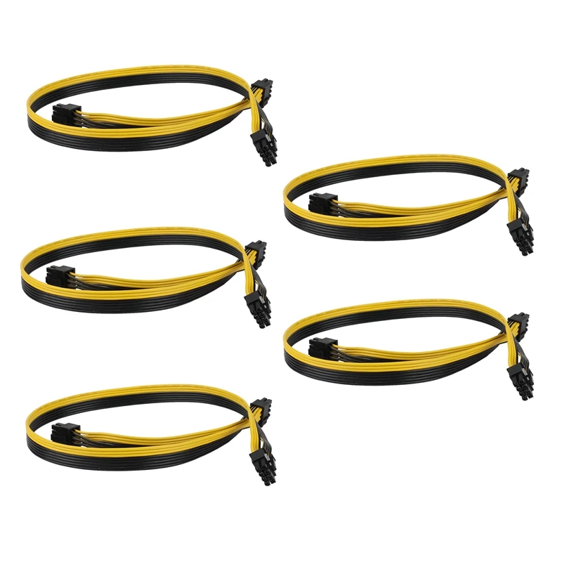 5Pcs PCI-E 8Pin To Dual 6+2 Pin Power Supply Cable PCIE 6+2Pin Male To 8 Pin Male For EVGA/Silverstone Modular PSU
5Pcs PCI-E 8Pin To Dual 6+2 Pin Power Supply Cable PCIE 6+2Pin Male To 8 Pin Male For EVGA/Silverstone Modular PSU