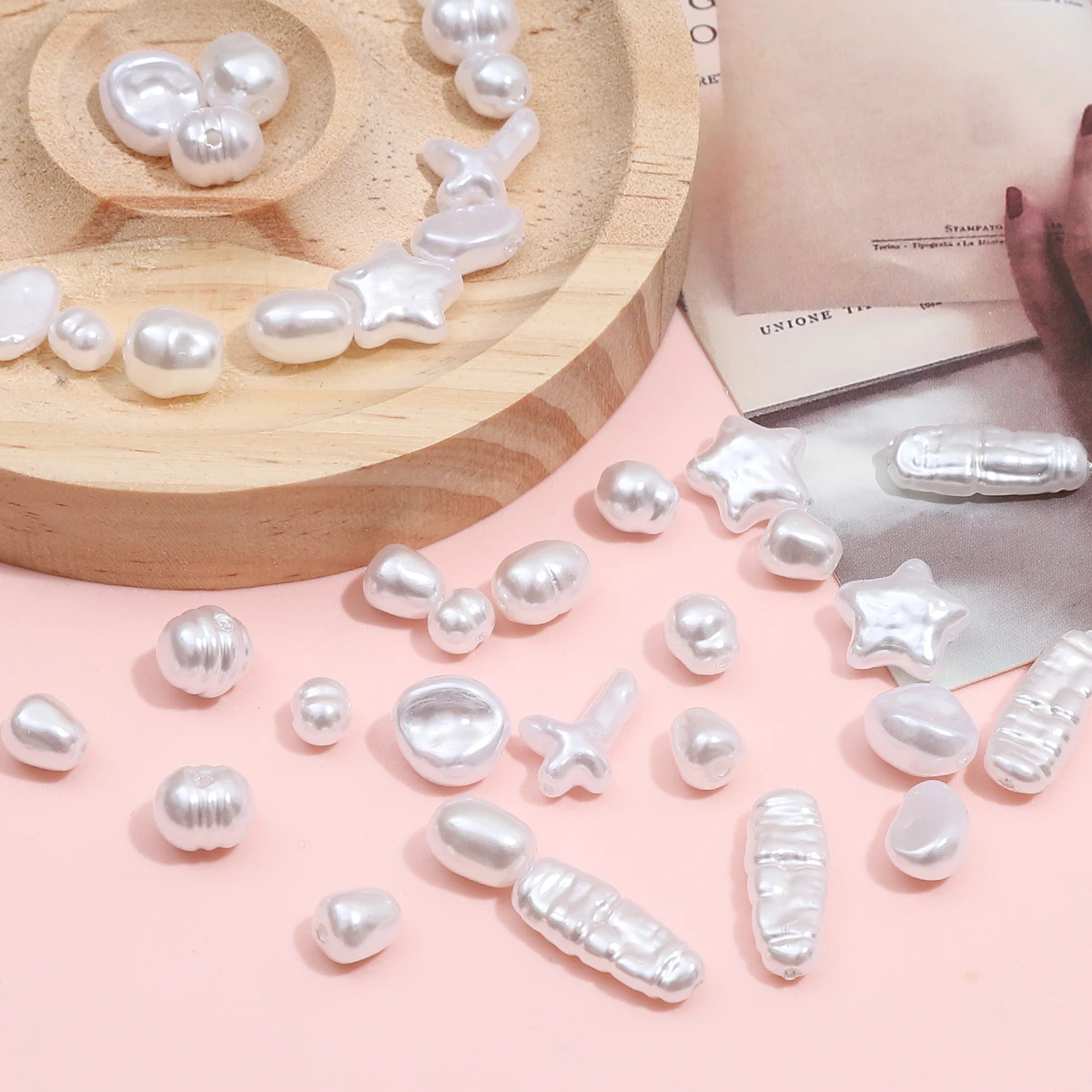 DIY Jewelry Making Irregular Imitation Pearls Beads Cute ABS Beads for DIY Necklace Earrings Hairclip Bracelet Accessories
DIY Jewelry Making Irregular Imitation Pearls Beads Cute ABS Beads for DIY Necklace Earrings Hairclip Bracelet Accessories