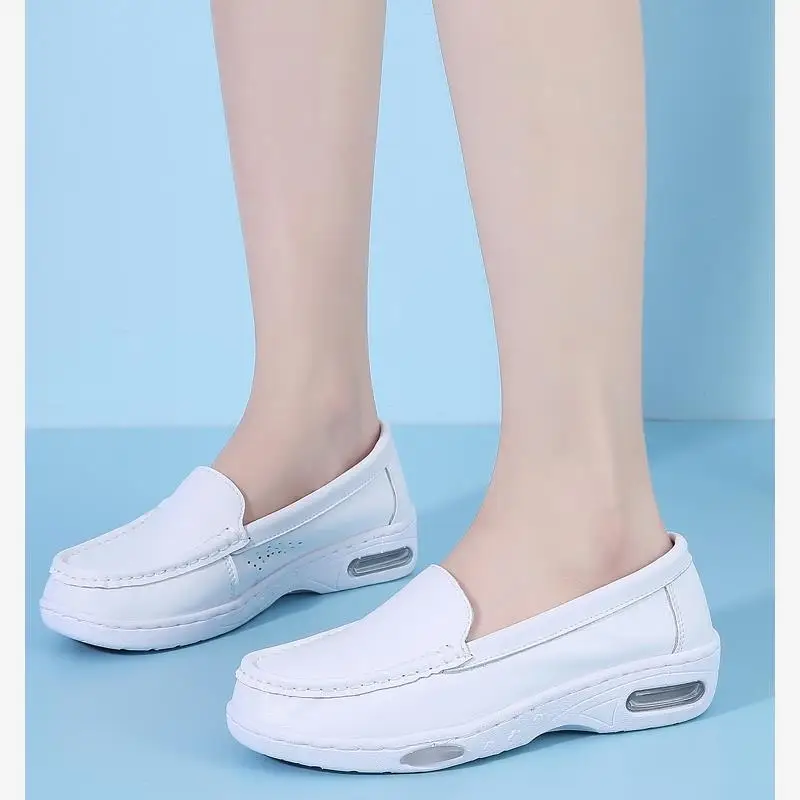 Women's Nurse Shoes Air-Cushioned Flat Bottom Breathable Anti-Slip Spring Summer White Medical Shoes Comfortable Casual Style
Women's Nurse Shoes Air-Cushioned Flat Bottom Breathable Anti-Slip Spring Summer White Medical Shoes Comfortable Casual Style