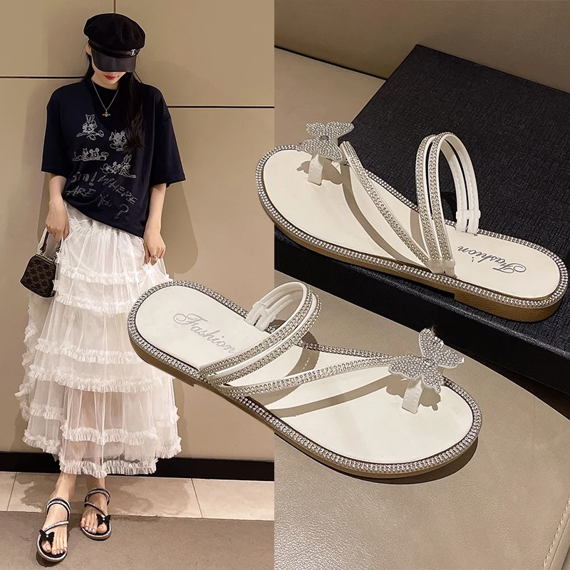 Women Slippers Shoes Luxury Shining Butterfly Flip-flops Summer Female Open Toe Casual Fashion Outdoor Beach Flat Sandals
Women Slippers Shoes Luxury Shining Butterfly Flip-flops Summer Female Open Toe Casual Fashion Outdoor Beach Flat Sandals