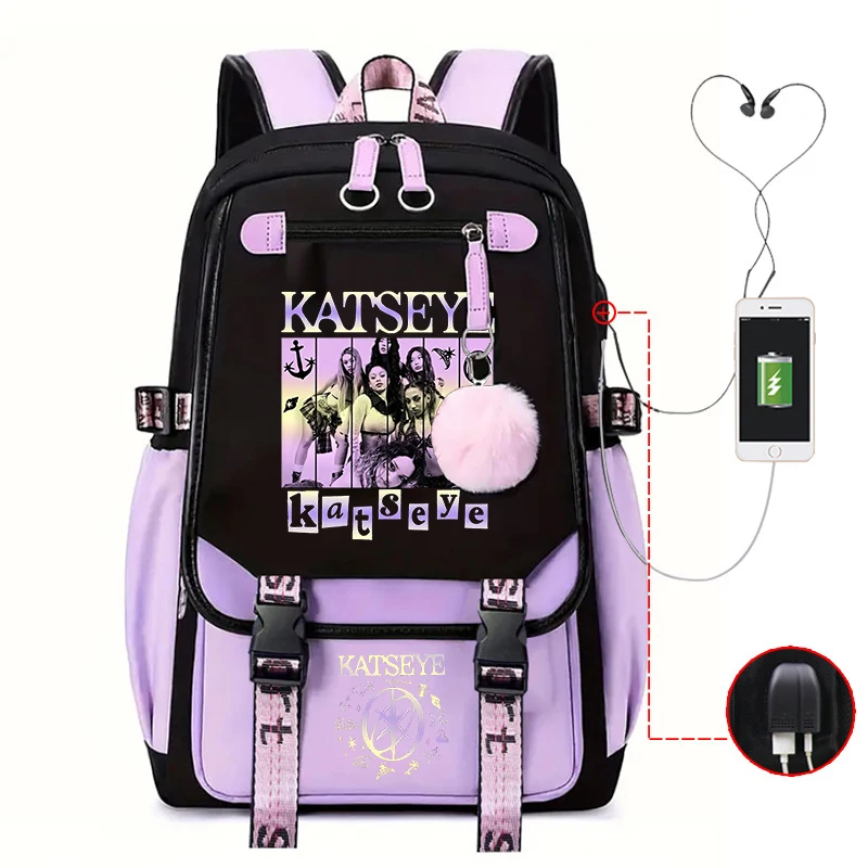 Hot Kpop Katseye Printed Personality Harajuku Backpack Girl School Bag Laptop Bag Women Men Travel Bag Daily Backpack
Hot Kpop Katseye Printed Personality Harajuku Backpack Girl School Bag Laptop Bag Women Men Travel Bag Daily Backpack