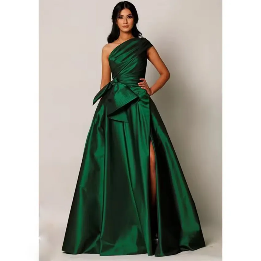 Customized Satin A-Line Evening Dresses 2025 One Shoulder Sleeveless Floor Length Party Dress Elegant Women's Formal Prom Dress
Customized Satin A-Line Evening Dresses 2025 One Shoulder Sleeveless Floor Length Party Dress Elegant Women's Formal Prom Dress