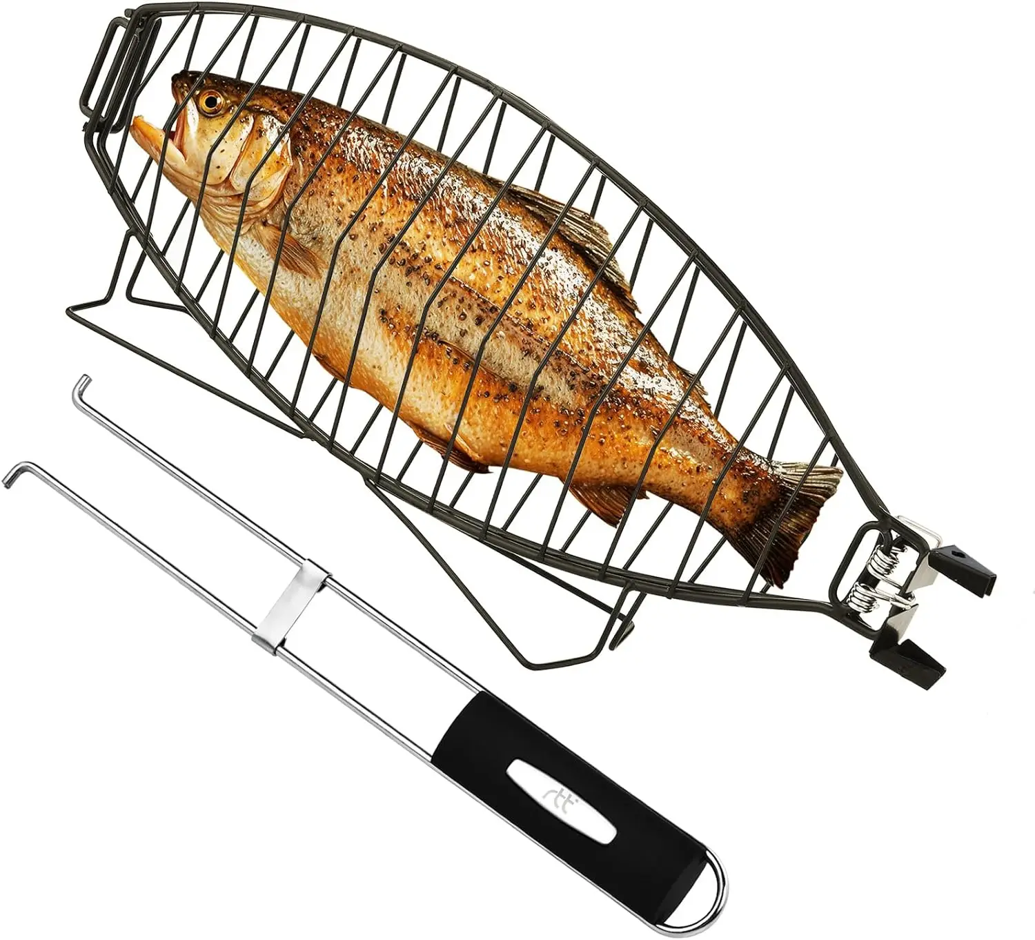 Stainless Steel Fish Grilling Basket - Non-Stick, Adjustable Lock, Detachable Handle for BBQ & Camping
Stainless Steel Fish Grilling Basket - Non-Stick, Adjustable Lock, Detachable Handle for BBQ & Camping