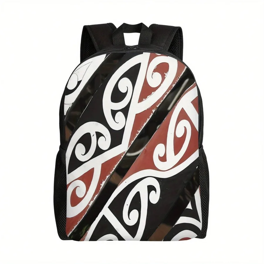 Maori Pattern Backpack For Men Black Red White Durable Laptop Bag College Commuting Travel
Maori Pattern Backpack For Men Black Red White Durable Laptop Bag College Commuting Travel