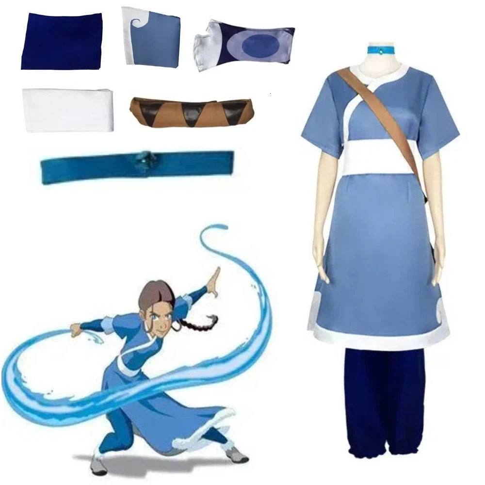 Anime Avatar The Last Airbender Katara Cosplay Set Belt Accessories Halloween Women Anime Cosplay Role Play Costumes
Anime Avatar The Last Airbender Katara Cosplay Set Belt Accessories Halloween Women Anime Cosplay Role Play Costumes