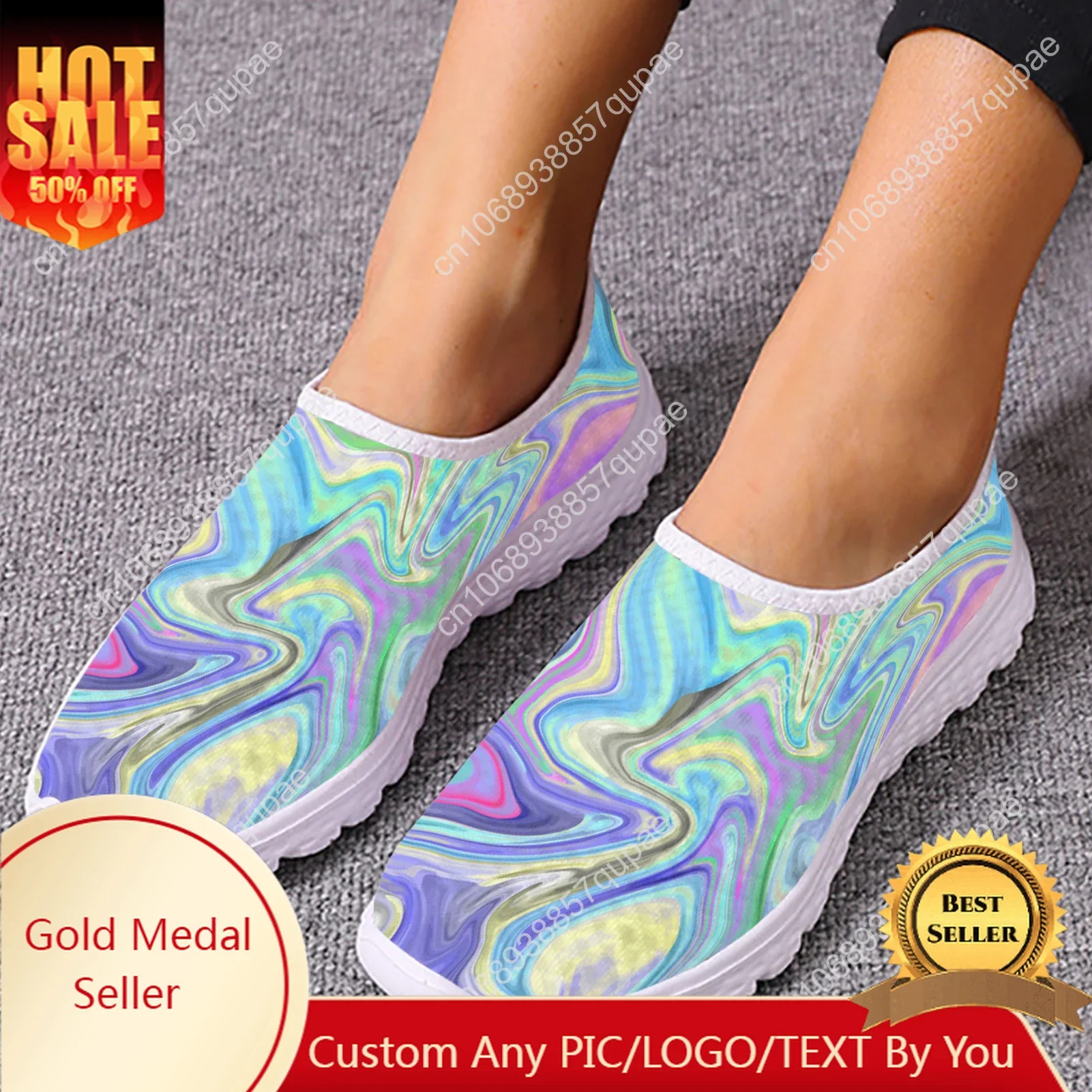 Rainbow Psychedelic Print Mesh High Quality Sneakers Women Men Teenager Casual Fashion Custom Made Tennis Flat Couple Shoes
Rainbow Psychedelic Print Mesh High Quality Sneakers Women Men Teenager Casual Fashion Custom Made Tennis Flat Couple Shoes