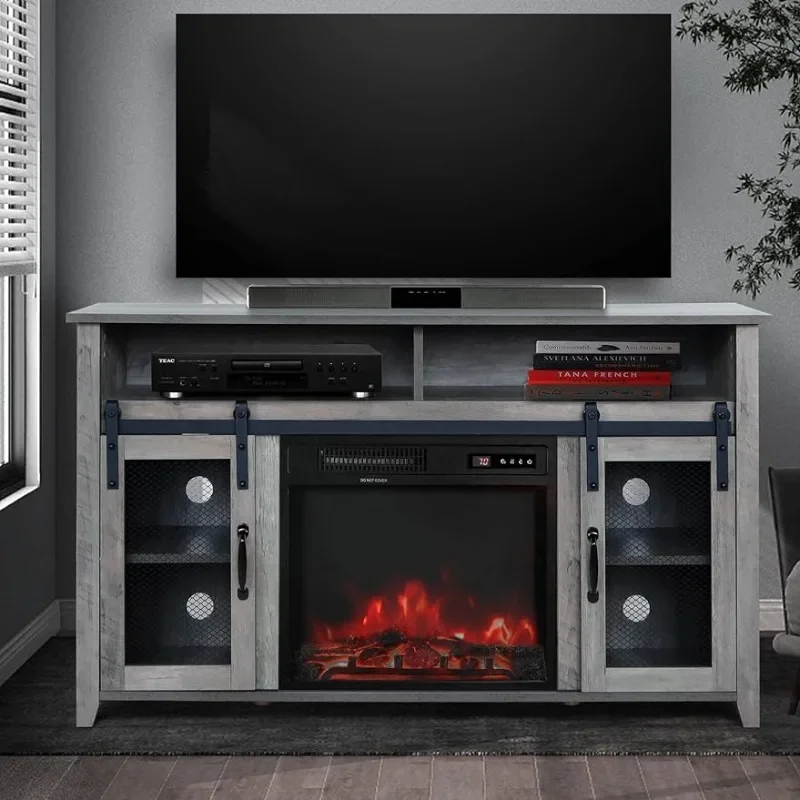Entertainment Center Console Table with Open Storage Shelves & Cabinets,Media Furniture for Living Room,Remote Including(Gray)
Entertainment Center Console Table with Open Storage Shelves & Cabinets,Media Furniture for Living Room,Remote Including(Gray)