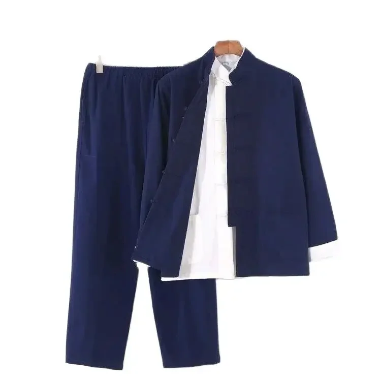 3PCS / 2PCS Chinese Traditional Tang Suit Male Kung Fu Uniform Retro Casual Cotton Linen Plus Size Tai Chi Clothing Set for Man
3PCS / 2PCS Chinese Traditional Tang Suit Male Kung Fu Uniform Retro Casual Cotton Linen Plus Size Tai Chi Clothing Set for Man
