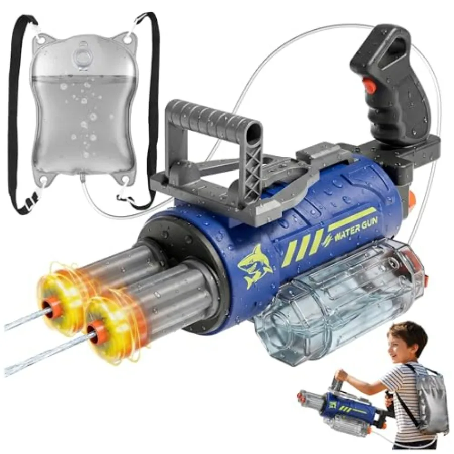 Summer pool toy for adults and kids: electric water gun with 3000 mL capacity, voice control, automatic firing, 26-30 ft range,
Summer pool toy for adults and kids: electric water gun with 3000 mL capacity, voice control, automatic firing, 26-30 ft range,