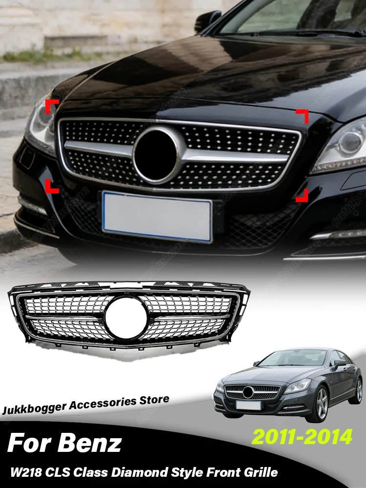 For Mercedes-Benz CLS Class W218 C218 Diamond Style 2011 2012 2013 2014 Automobile Front Air Intake Grille Decoration Body Kit
For Mercedes-Benz CLS Class W218 C218 Diamond Style 2011 2012 2013 2014 Automobile Front Air Intake Grille Decoration Body Kit
