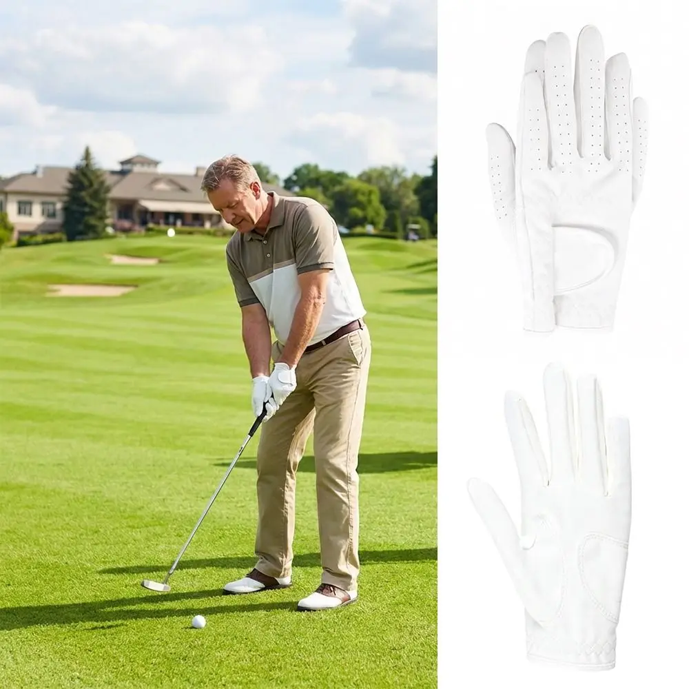 High Quality White Golf Glove Non-slip Left Hand Sport Gloves Suede Breathable Professional Glove Female Male
High Quality White Golf Glove Non-slip Left Hand Sport Gloves Suede Breathable Professional Glove Female Male