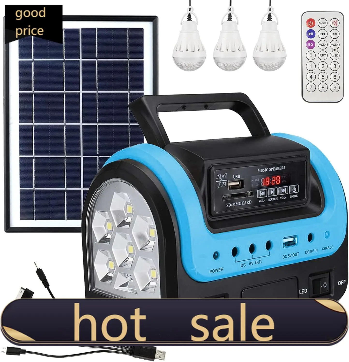 Solar Generator Portable Power Station with Panel Portable Power Bank supply with Flashlight Emergency Generator Solar Powered
Solar Generator Portable Power Station with Panel Portable Power Bank supply with Flashlight Emergency Generator Solar Powered
