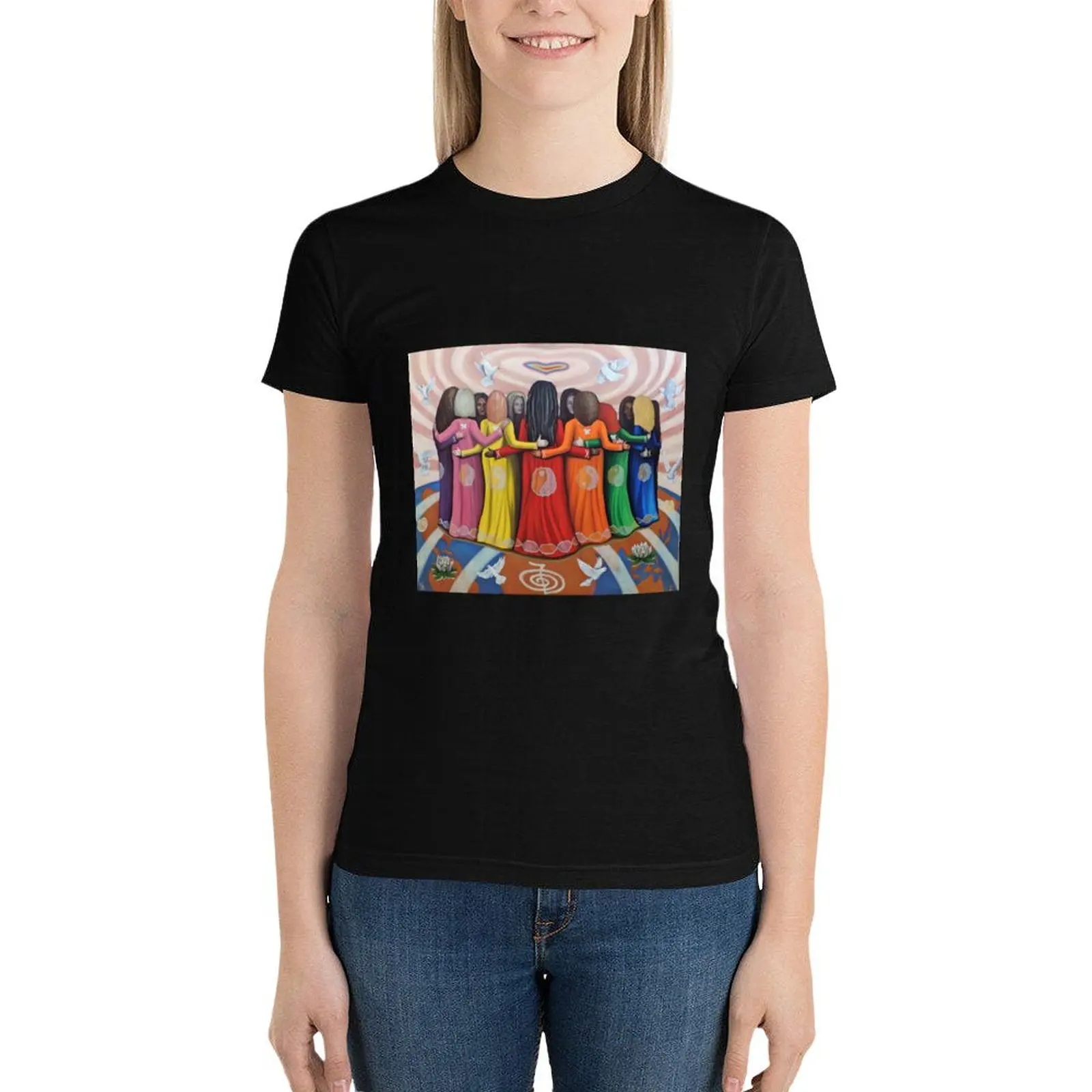 Femme: Women Healing the World T-Shirt anime clothes plus size tops aesthetic clothes funny t shirts for Women
Femme: Women Healing the World T-Shirt anime clothes plus size tops aesthetic clothes funny t shirts for Women