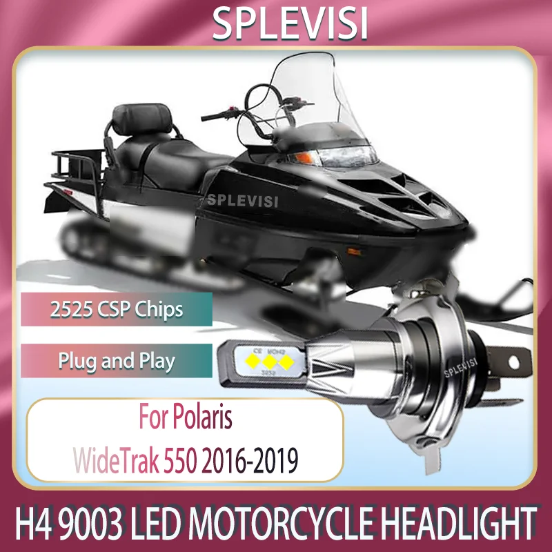 HB2 9003 LED Headlight Bulb for Motorcycle IP67 Waterproof Quick start 2525 CSP For Polaris WideTrak 550 2016 2017 2018 2019 
HB2 9003 LED Headlight Bulb for Motorcycle IP67 Waterproof Quick start 2525 CSP For Polaris WideTrak 550 2016 2017 2018 2019
