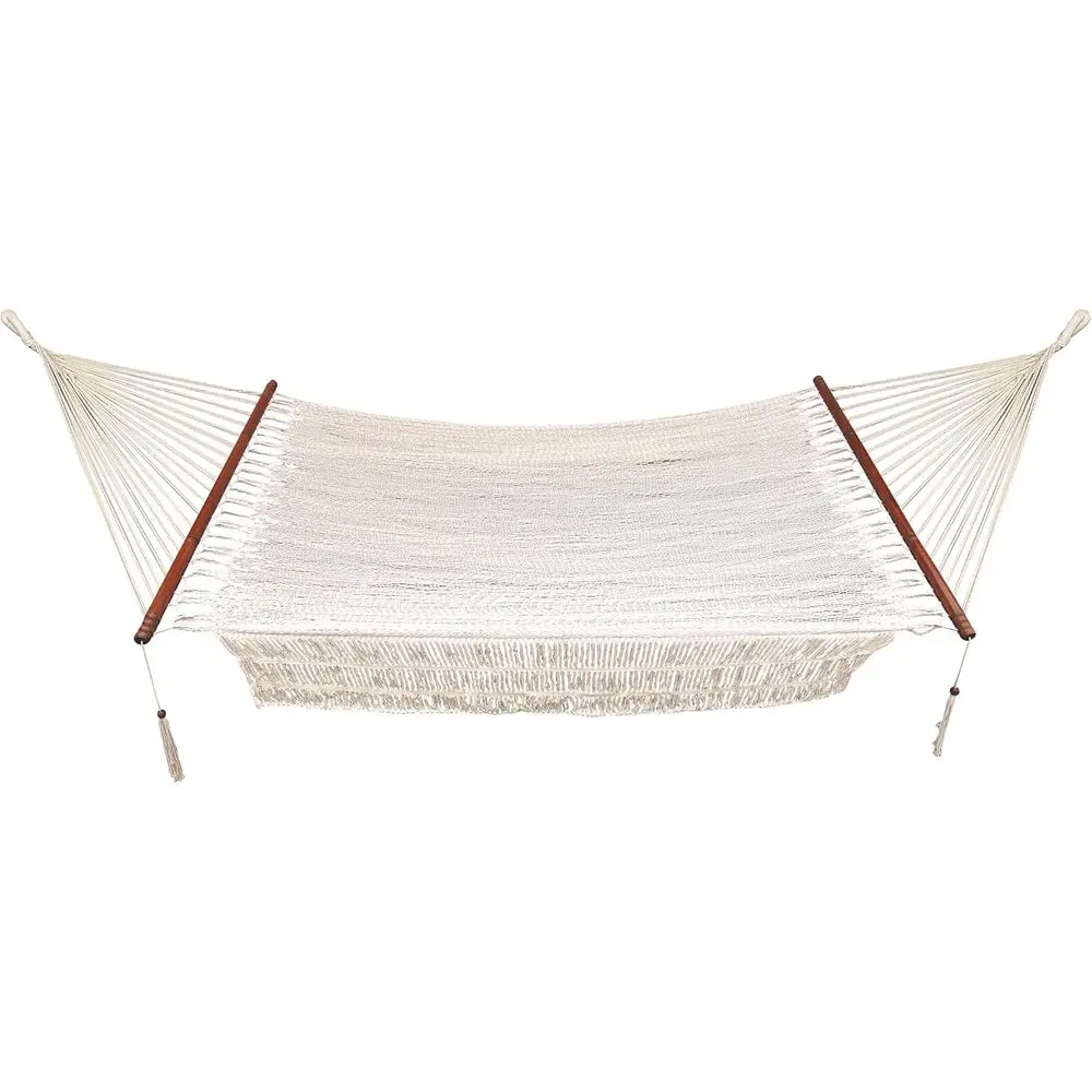 48 Wide Cotton Island Hammock with Spreader Bars, S Hooks, and Chains for Outdoor, Poolside, Patio, Backyard Use, Eco-Friendly,
48 Wide Cotton Island Hammock with Spreader Bars, S Hooks, and Chains for Outdoor, Poolside, Patio, Backyard Use, Eco-Friendly,