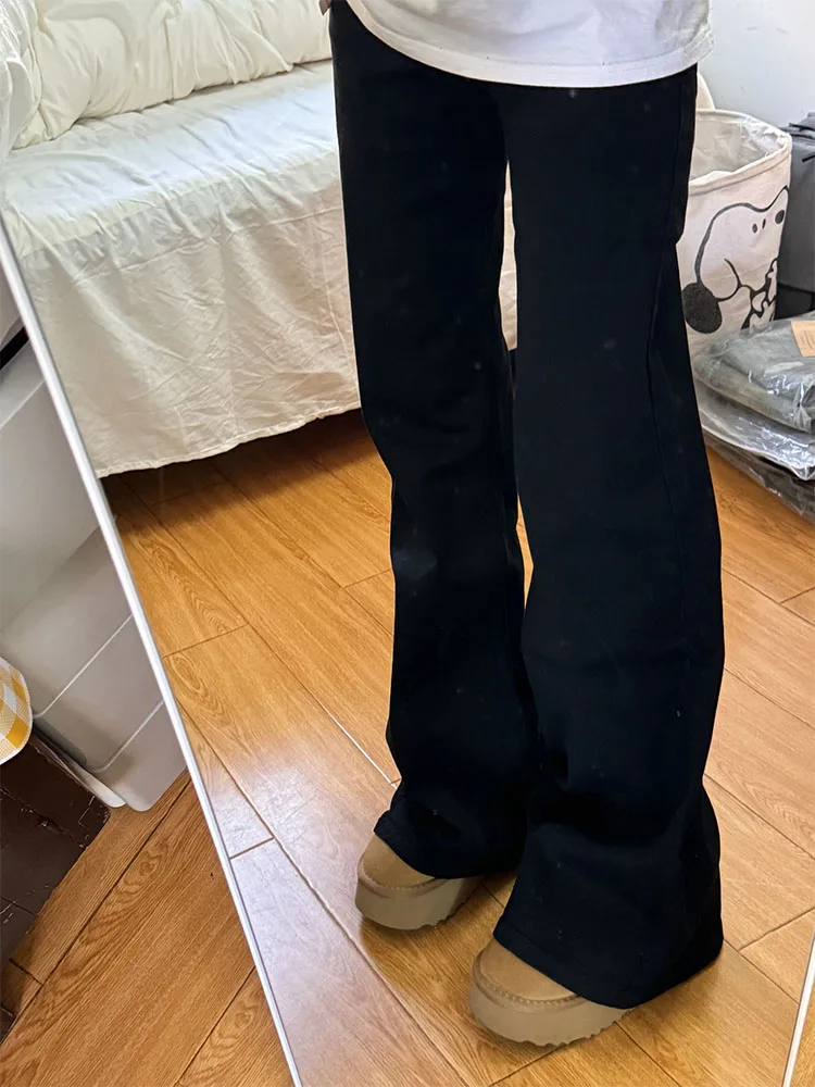 Расклешенные джинсы с высокой талией, женские свободные широкие брюки большого размера, осенние новые хлопковые эластичные джинсовые брюки против морщин
Расклешенные джинсы с высокой талией, женские свободные широкие брюки большого размера, осенние новые хлопковые эластичные джинсовые брюки против морщин