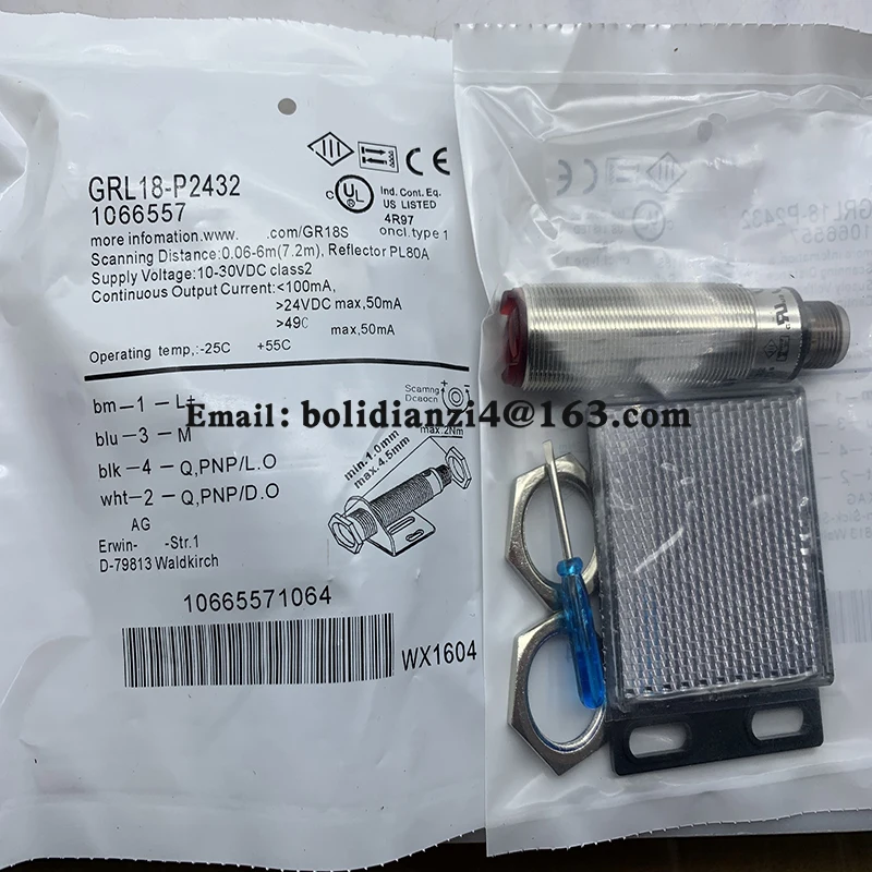 Original sensor GRL18-P2432 GRL18-P2431V GRL18-P1132 GRL18-P1137 GRL18-P2437 GRL18-P1131V GRL18-P2457 GRL18-N2432
Original sensor GRL18-P2432 GRL18-P2431V GRL18-P1132 GRL18-P1137 GRL18-P2437 GRL18-P1131V GRL18-P2457 GRL18-N2432