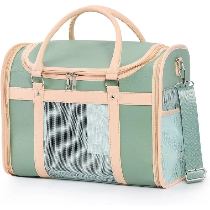 Factory Custom Dog Cat Travel Bag PU Carry Handbag Breathable Pet Backpack Pet Carriers Luxury Leather Dog Carrier
Factory Custom Dog Cat Travel Bag PU Carry Handbag Breathable Pet Backpack Pet Carriers Luxury Leather Dog Carrier