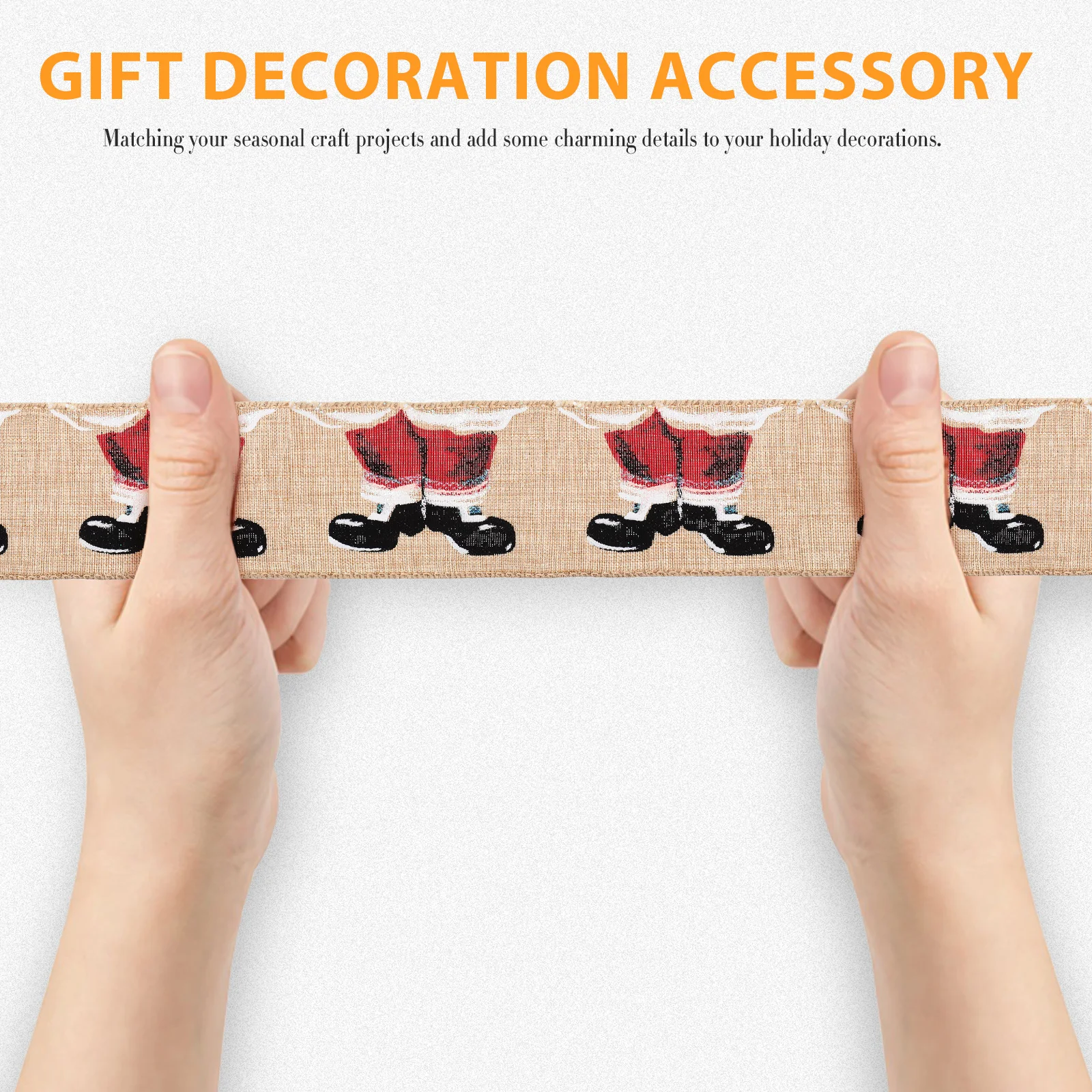 Christmas Ribbon Decorative Artificial Printed for Tree Decorations Vintage Wide
Christmas Ribbon Decorative Artificial Printed for Tree Decorations Vintage Wide