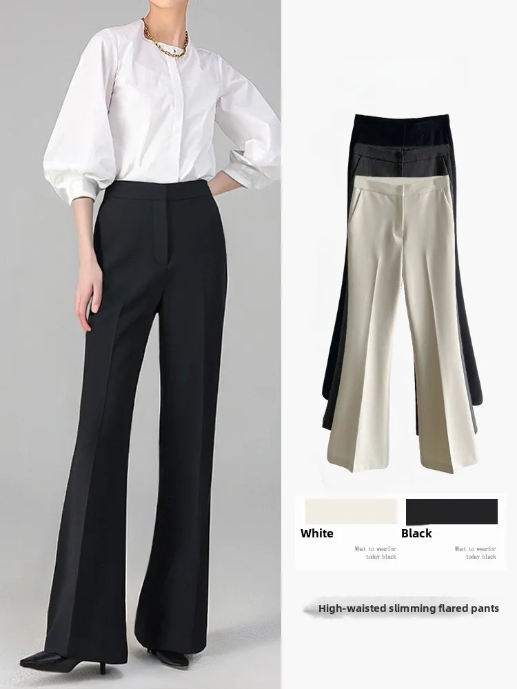 High Waist Flared Suit Pants Women's New Style Spring Autumn Casual Pants Drapey Professional Commute Slimming Flared Pants
High Waist Flared Suit Pants Women's New Style Spring Autumn Casual Pants Drapey Professional Commute Slimming Flared Pants