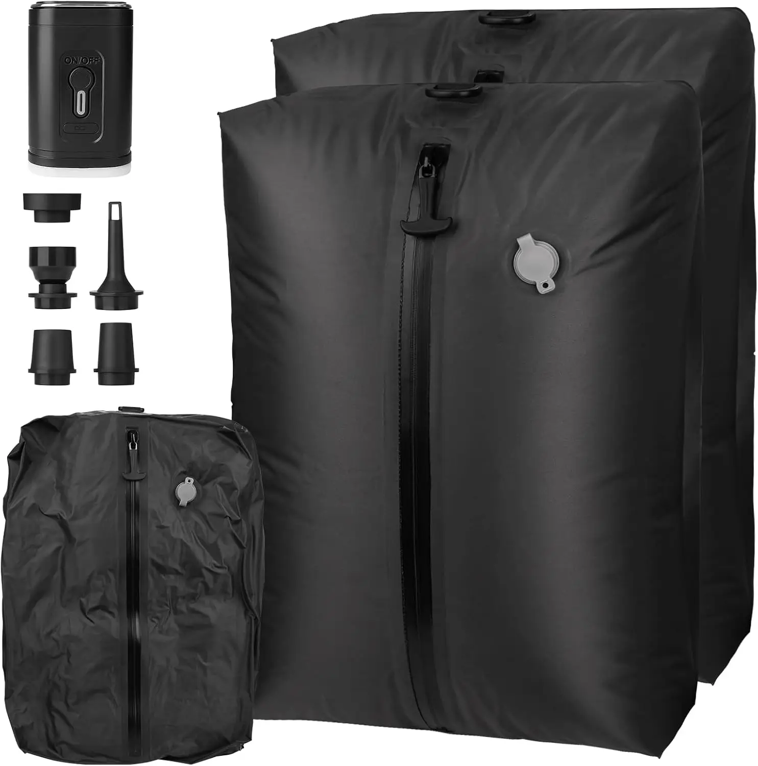 2 Pack TPU Reusable Travel Vacuum Bags with Pump, Waterproof Zipper for Suitcase Backpack Space Saver
2 Pack TPU Reusable Travel Vacuum Bags with Pump, Waterproof Zipper for Suitcase Backpack Space Saver