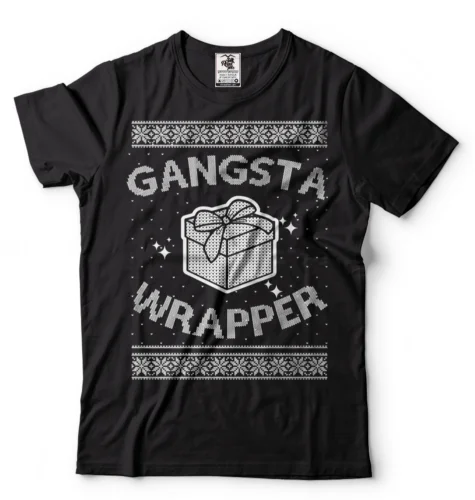 Рождественская футболка Gangsta Wrapper, забавная Рождественская футболка, Рождественский подарок
Рождественская футболка Gangsta Wrapper, забавная Рождественская футболка, Рождественский подарок