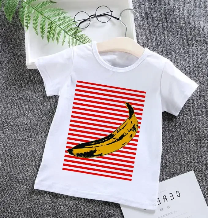 Korean Design Fun New Girl Dress Banana Yellow T-shirt Kids Spoof Creative T-shirt Boys Harajuku Round Neck Fashion Baby Tshirt
Korean Design Fun New Girl Dress Banana Yellow T-shirt Kids Spoof Creative T-shirt Boys Harajuku Round Neck Fashion Baby Tshirt