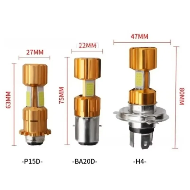 Fine For 1psc H4 LED 3 COB Motorcycle Headlight Bulb 6000K Hi/Lo Beam Light White 2000LM 18W Light Durable Headlinght Bulb in
Fine For 1psc H4 LED 3 COB Motorcycle Headlight Bulb 6000K Hi/Lo Beam Light White 2000LM 18W Light Durable Headlinght Bulb in