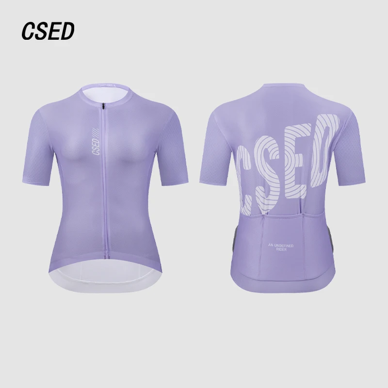 CSED женский велосипедный трикотаж, легкая одежда для езды на велосипеде, бесшовная велосипедная одежда с короткими рукавами, дышащая рубашка на полной молнии
CSED женский велосипедный трикотаж, легкая одежда для езды на велосипеде, бесшовная велосипедная одежда с короткими рукавами, дышащая рубашка на полной молнии