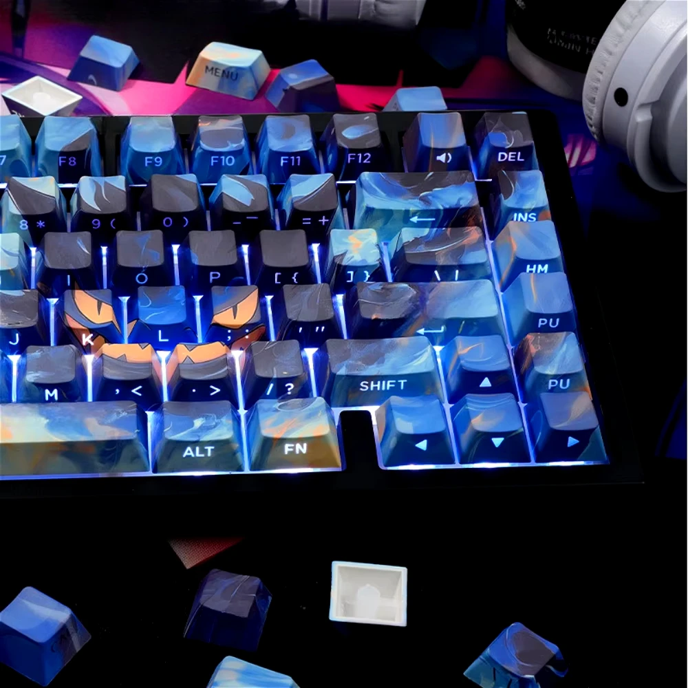 130 Key PBT Side Engraved Translucent Keycaps Geng Ghost Creative Personalized Cherry Outline for MX Mechanical Keyboards
130 Key PBT Side Engraved Translucent Keycaps Geng Ghost Creative Personalized Cherry Outline for MX Mechanical Keyboards