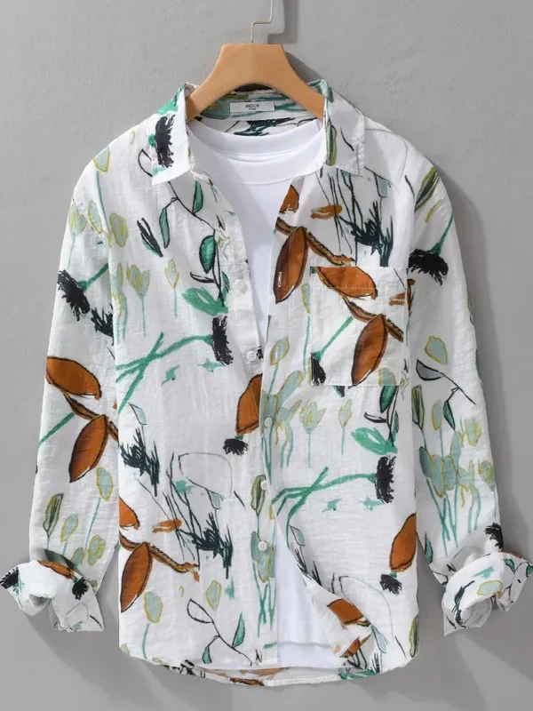 Korean Sle Vaion Retro Print Long Sve Casual irt for Teenage Boys Dyeing irt Men's Faion Summer Breathable
Korean Sle Vaion Retro Print Long Sve Casual irt for Teenage Boys Dyeing irt Men's Faion Summer Breathable