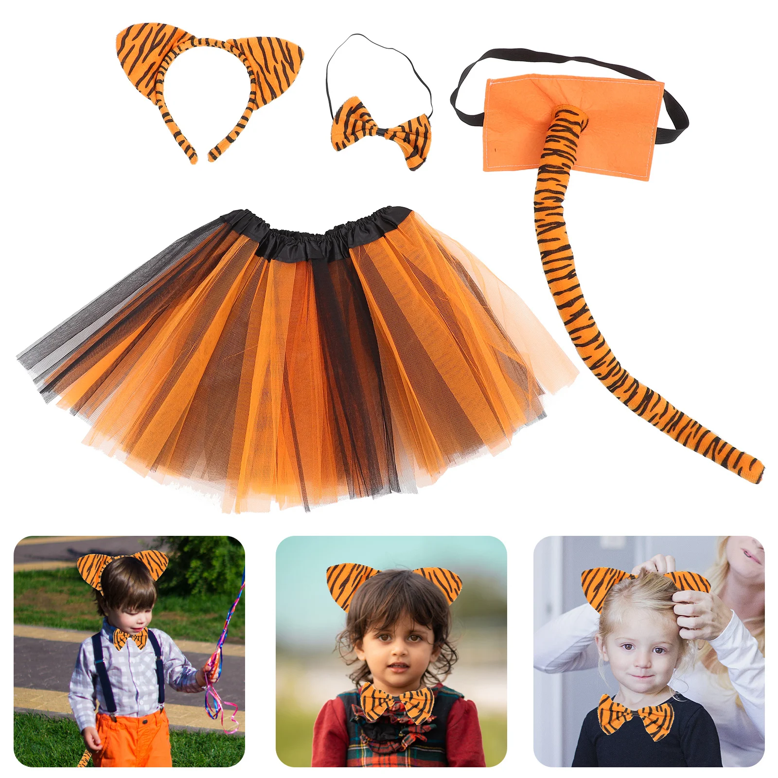 1Set Tiger Cosplay Costume Set Lightweight Comfortable Kids Party Fancy Dress Stage Performance Animal Props Unique Design
1Set Tiger Cosplay Costume Set Lightweight Comfortable Kids Party Fancy Dress Stage Performance Animal Props Unique Design