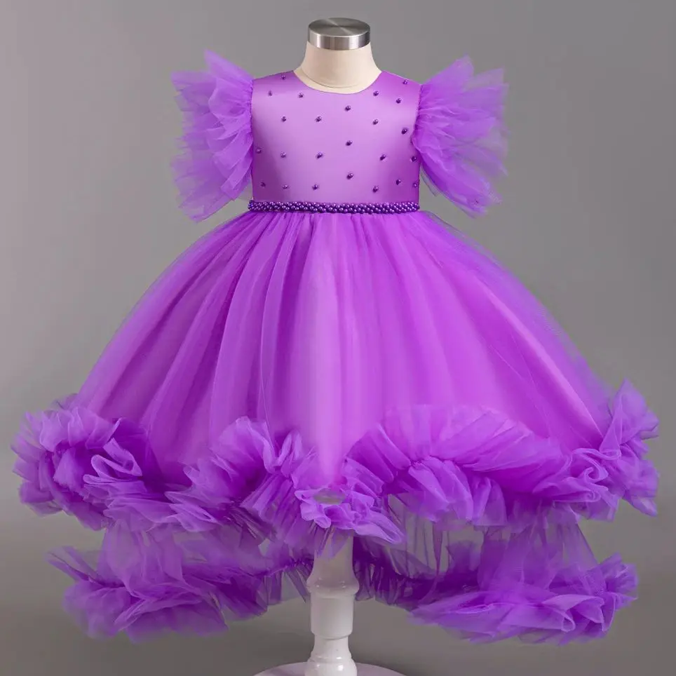 Purple Girls Lace Dresses Ruffles Sleeve Christmas Children's Day Party Gown Kid Trailing Dress Flower Girl Princess Dress
Purple Girls Lace Dresses Ruffles Sleeve Christmas Children's Day Party Gown Kid Trailing Dress Flower Girl Princess Dress