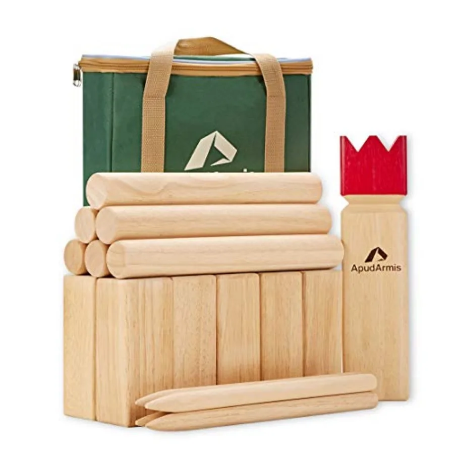 Kubb Yard Game Set, Viking Chess Outdoor Clash Toss Yard Game with Carrying Case - Rubber Wooden Backyard Lawn Games Set for Te
Kubb Yard Game Set, Viking Chess Outdoor Clash Toss Yard Game with Carrying Case - Rubber Wooden Backyard Lawn Games Set for Te