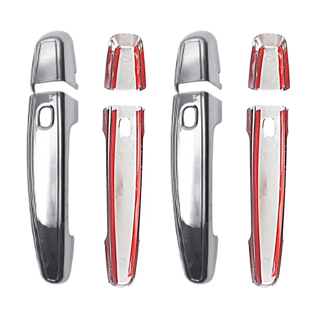 Хромированный серебристый комплект накладки на переднюю и заднюю внешнюю дверную ручку автомобиля, подходит для Chevrolet Traverse Impala Equinox GMC Terrain 2018-2020
Хромированный серебристый комплект накладки на переднюю и заднюю внешнюю дверную ручку автомобиля, подходит для Chevrolet Traverse Impala Equinox GMC Terrain 2018-2020