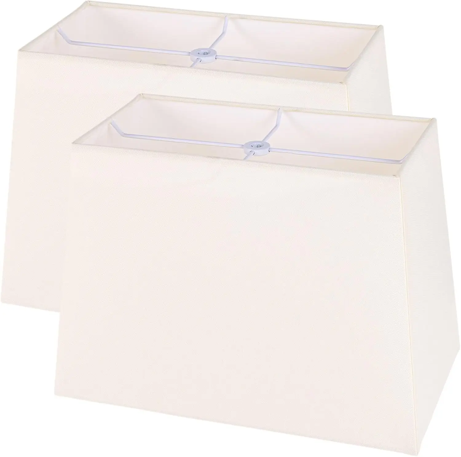 Set of 2 Square Lampshade, 12" X14" X10" Replacement Lampshade, No Assembly Required, Classic Modern Lamp Shade for Tabl
Set of 2 Square Lampshade, 12" X14" X10" Replacement Lampshade, No Assembly Required, Classic Modern Lamp Shade for Tabl