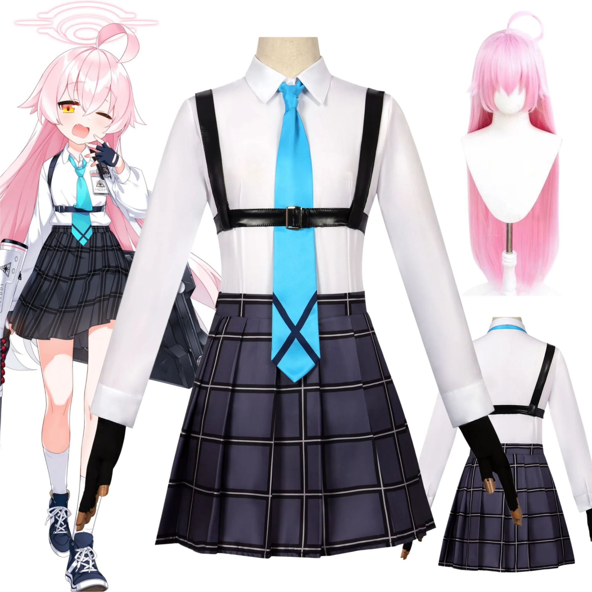 Anime Game Blue Archive The Animation Takanashi Hoshino Cosplay Costume Wig Carnival Halloween Comic Animation Party Clothing
Anime Game Blue Archive The Animation Takanashi Hoshino Cosplay Costume Wig Carnival Halloween Comic Animation Party Clothing