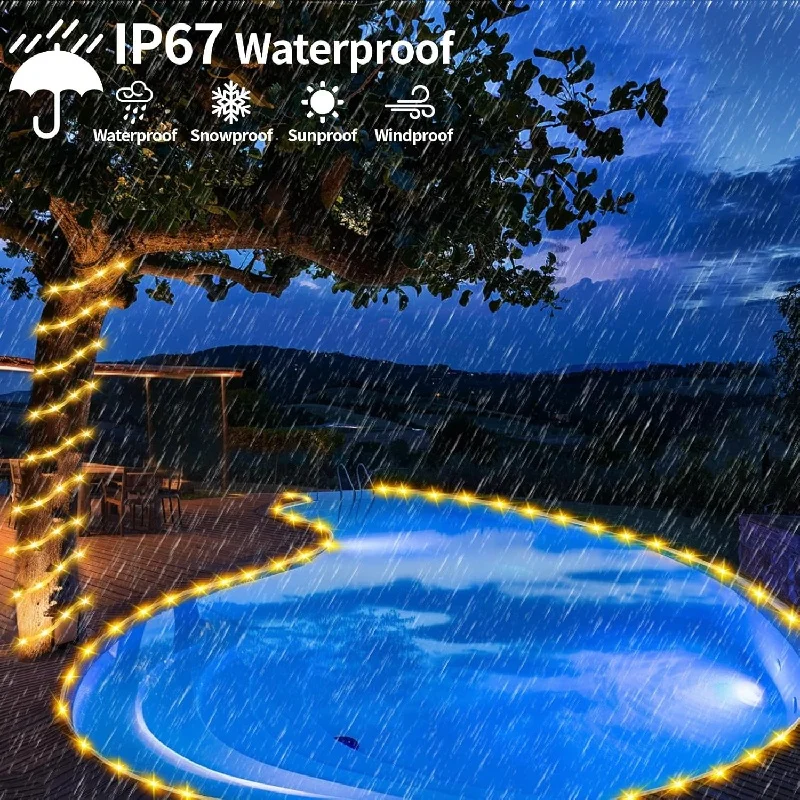 Solar Tube Rope Led Fairy Light 300Led Outdoor Garden Christmas Decoration Xmas Wedding Garland Waterproof String Light Strip
Solar Tube Rope Led Fairy Light 300Led Outdoor Garden Christmas Decoration Xmas Wedding Garland Waterproof String Light Strip
