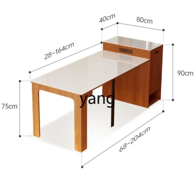 LH rock slab dining side cabinet integrated wall folding table cherry color retractable storage
LH rock slab dining side cabinet integrated wall folding table cherry color retractable storage