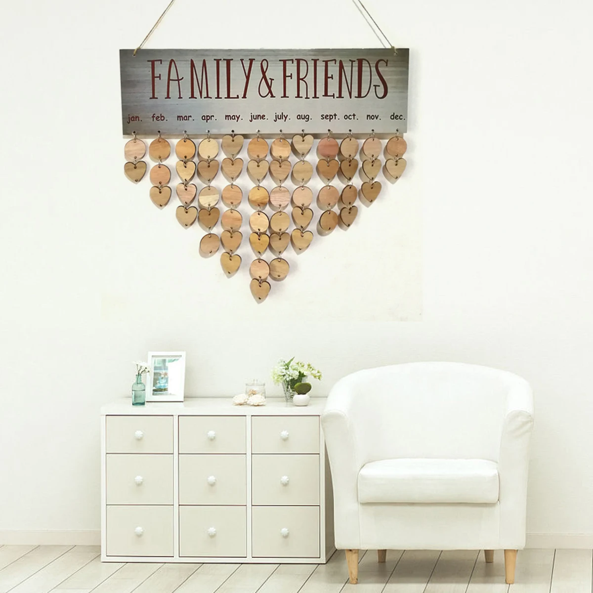 Hanging Plaque Board Wooden Diy Family Friends Birthday Reminder Home Decoration Colorful 1 Plaque 25 Round Discs 25 Heart Discs
Hanging Plaque Board Wooden Diy Family Friends Birthday Reminder Home Decoration Colorful 1 Plaque 25 Round Discs 25 Heart Discs