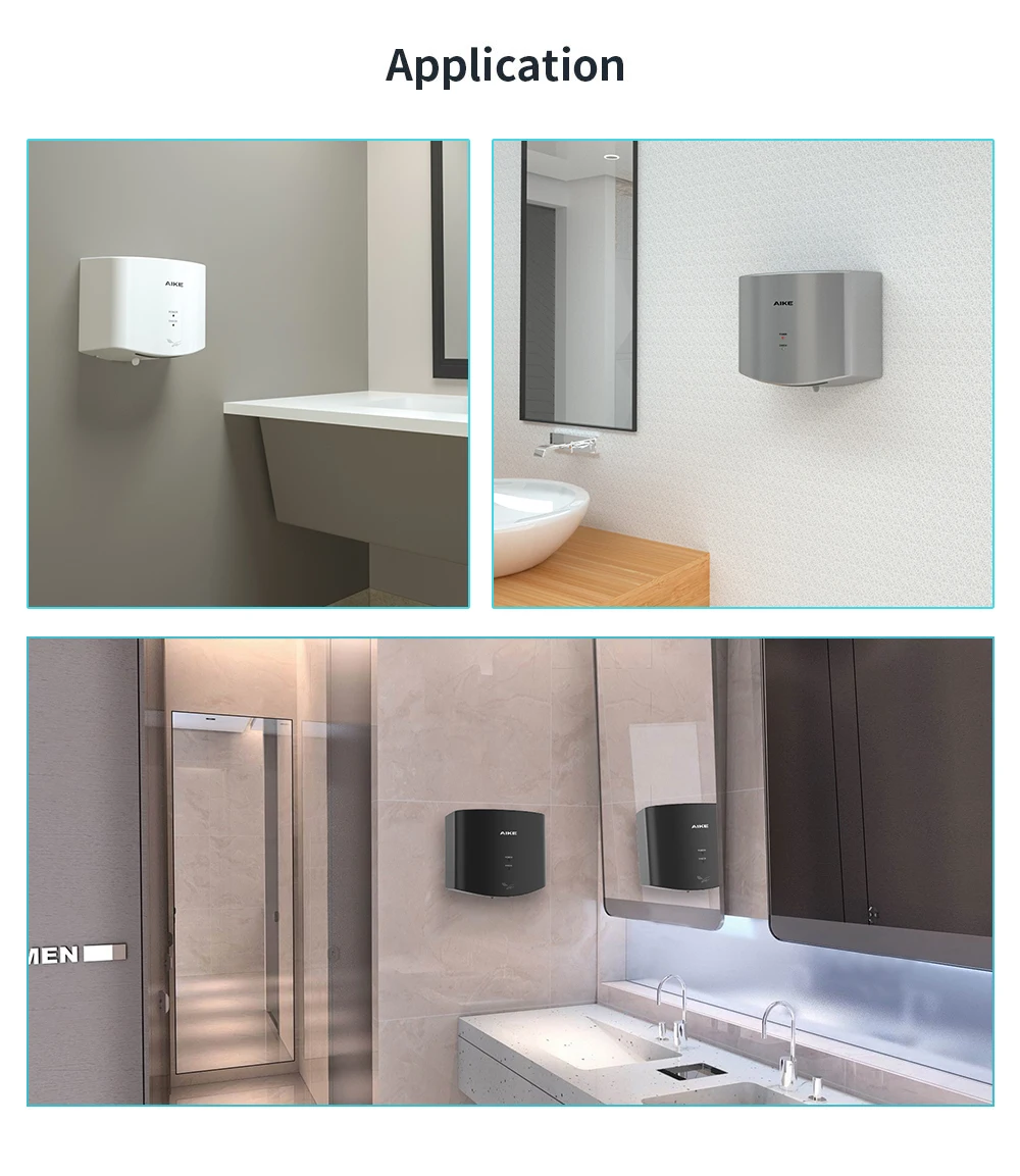 AK2630S Anti-bacterial ABS Wall-Mounted High-Speed Hand Dryer Energy-Efficient Automatic for Hotel Household Commercial
AK2630S Anti-bacterial ABS Wall-Mounted High-Speed Hand Dryer Energy-Efficient Automatic for Hotel Household Commercial