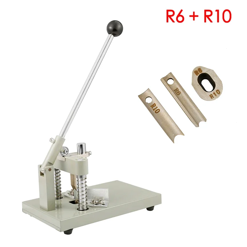 Metal Corner Rounder Cutter R6 R10 Corner Die Manual Cutting Fillet Machine for Photo Books PVC Cards Packaging Industry
Metal Corner Rounder Cutter R6 R10 Corner Die Manual Cutting Fillet Machine for Photo Books PVC Cards Packaging Industry