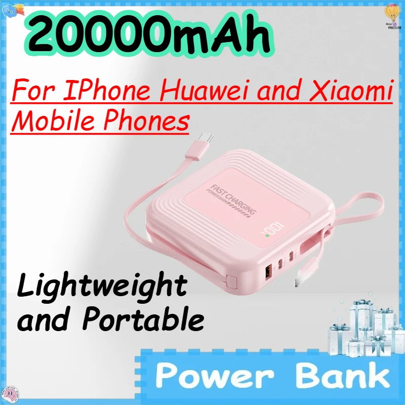 20000mAh Power Bank for IPhone Huawei and Xiaomi Mobile Phones Lightweight and Portable PowerBank
20000mAh Power Bank for IPhone Huawei and Xiaomi Mobile Phones Lightweight and Portable PowerBank